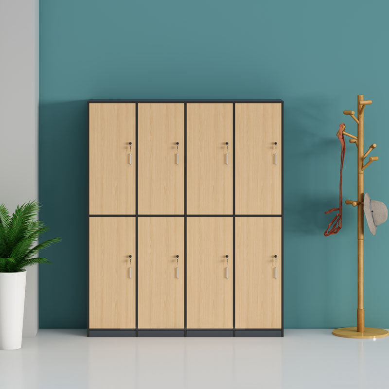 Modern Manufactured Wood Storage Cabinet Light Wood Finish Cabinet