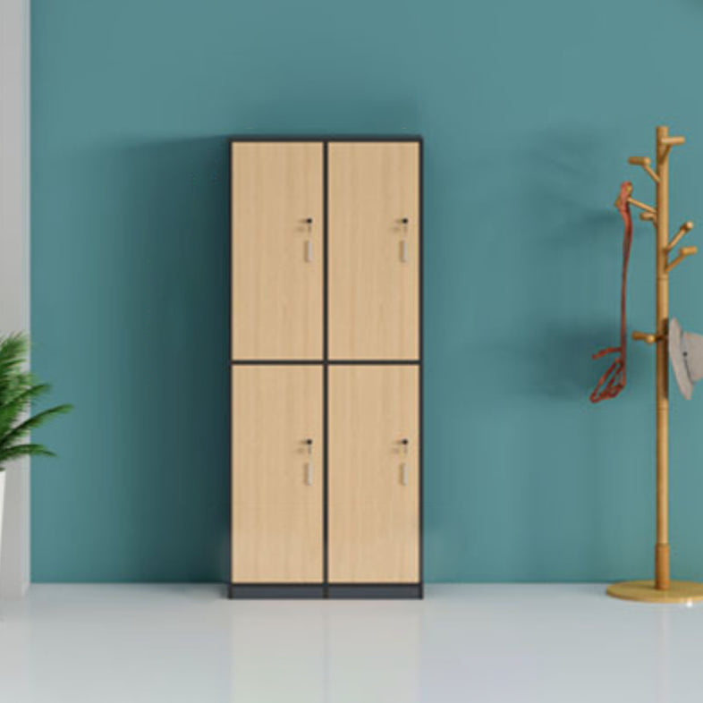 Modern Manufactured Wood Storage Cabinet Light Wood Finish Cabinet