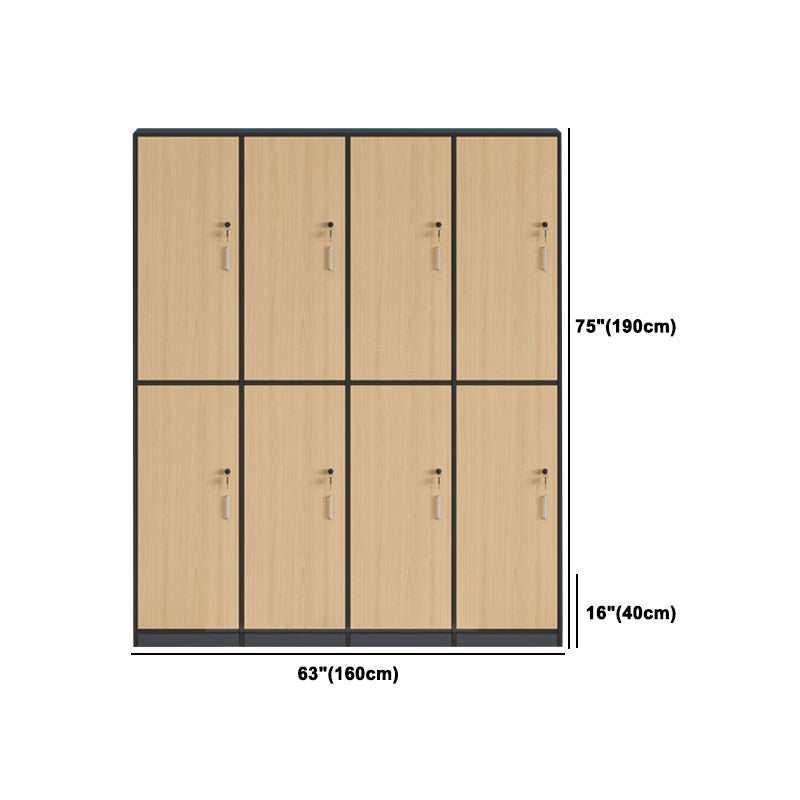 Modern Manufactured Wood Storage Cabinet Light Wood Finish Cabinet