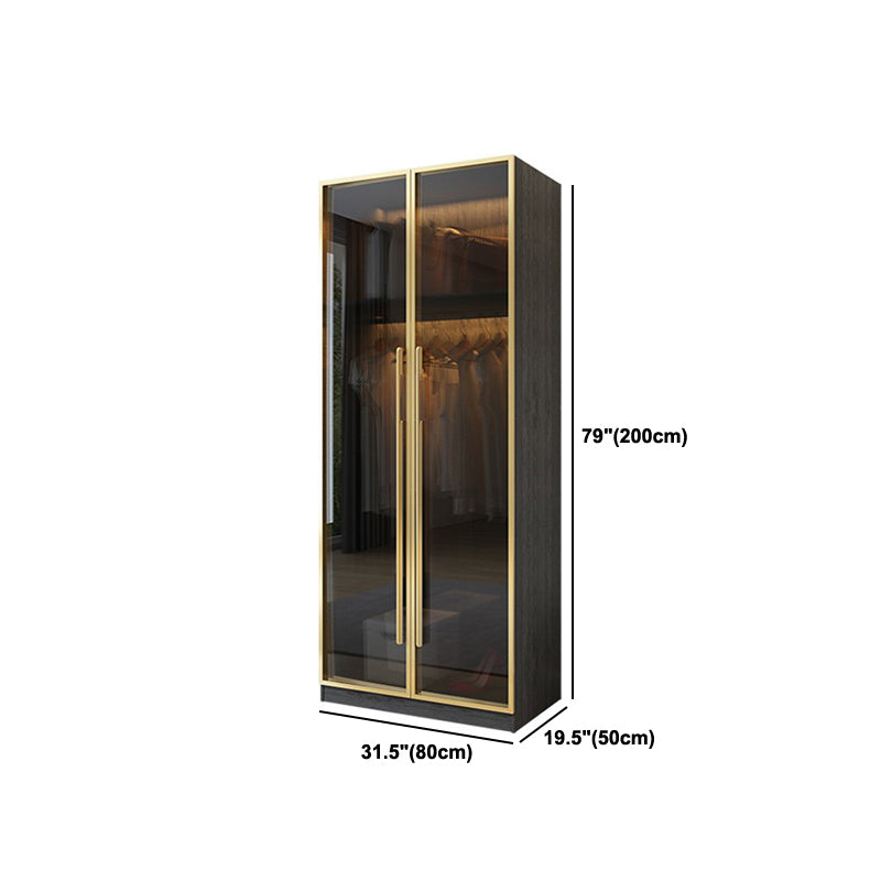 Modern Wardrobe Closet With Drawer Hinged Wardrobe Armoire for Home