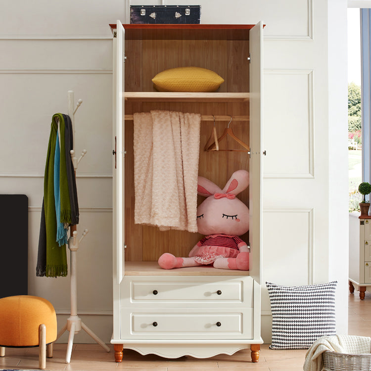 Coastal Hinged Door Storage Cabinet Manufactured Wood Matte Finish Cabinet