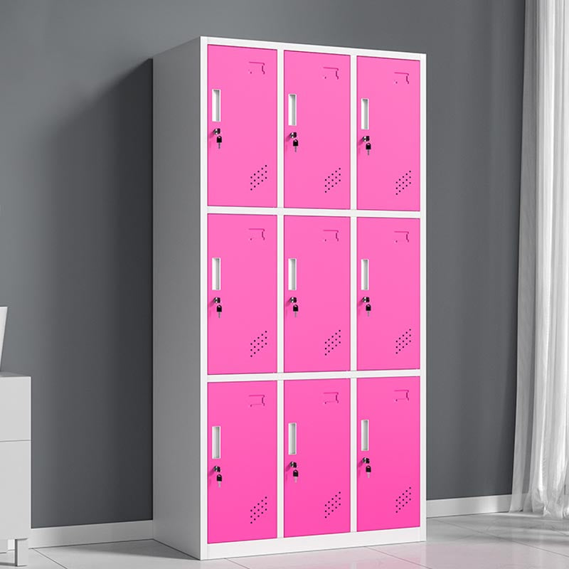 Hinged Wardrobe Cabinet Contemporary Metal Wardrobe Armoire for Home