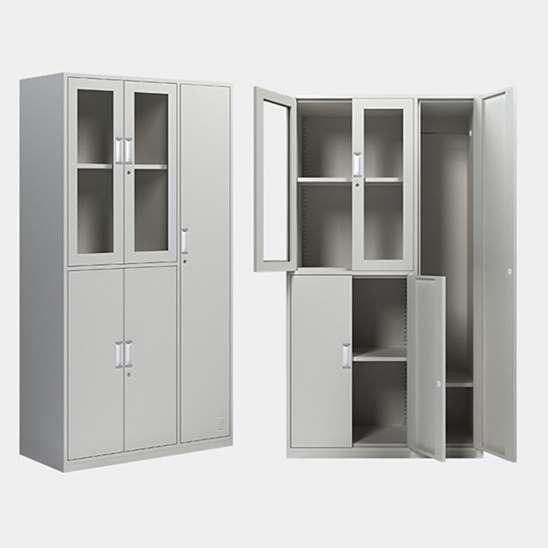 Metal Contemporary Wardrobe Armoire Hinged Wardrobe Cabinet for Home