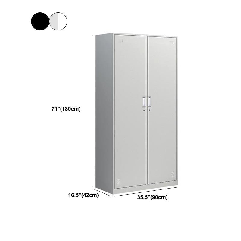 Metal Contemporary Wardrobe Armoire Hinged Wardrobe Cabinet for Home