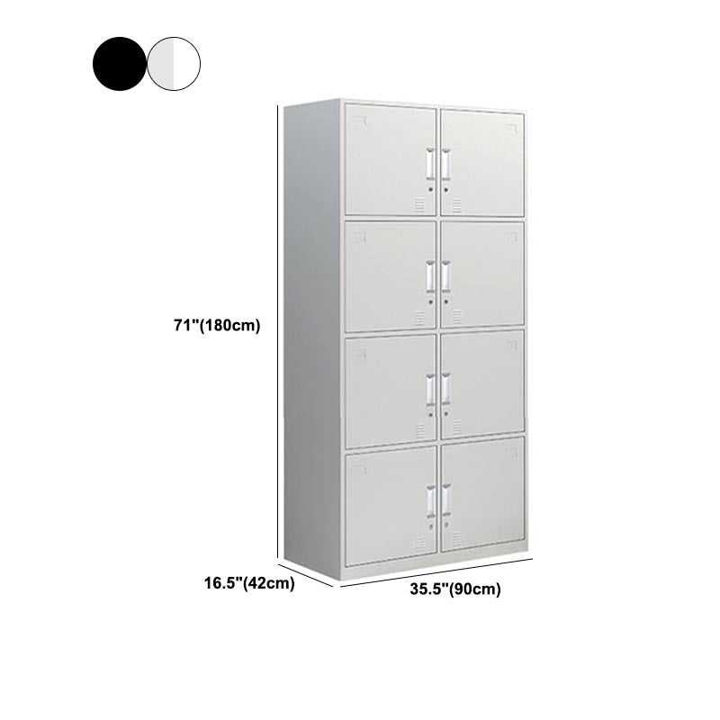 Metal Contemporary Wardrobe Armoire Hinged Wardrobe Cabinet for Home