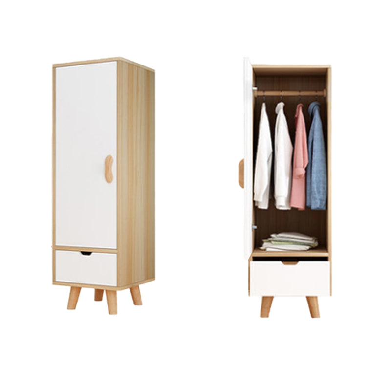 Manufactured Wood Storage Cabinet with Wooden Legs Modern Cabinet for Bedroom