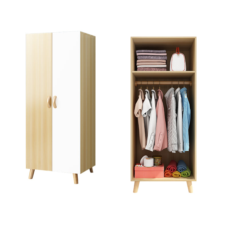 Manufactured Wood Storage Cabinet with Wooden Legs Modern Cabinet for Bedroom