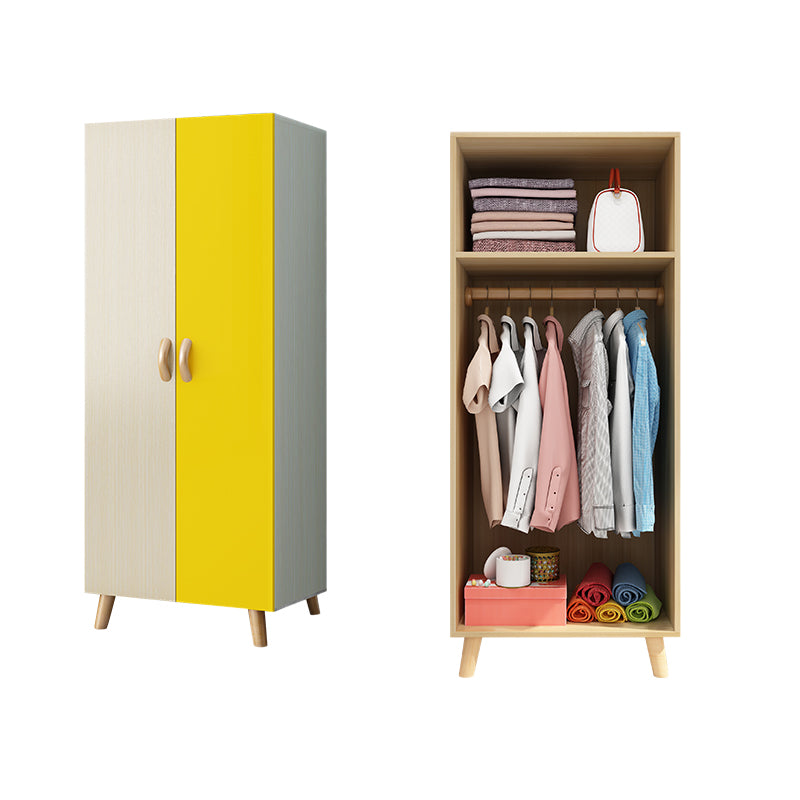 Manufactured Wood Storage Cabinet with Wooden Legs Modern Cabinet for Bedroom