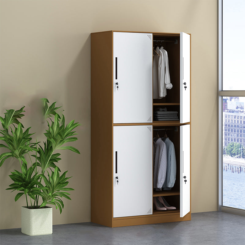 Hinged Contemporary Wardrobe Armoire Metal Wardrobe Cabinet for Home