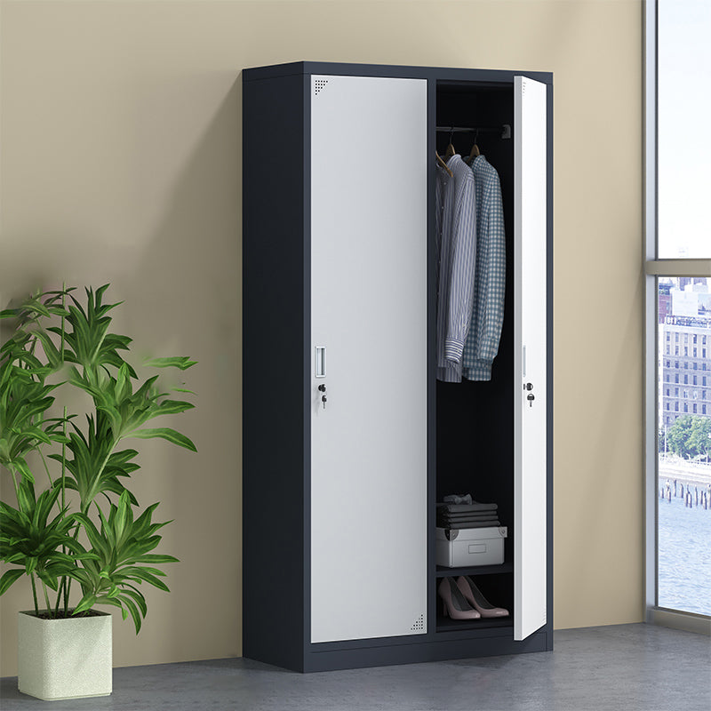 Hinged Contemporary Wardrobe Armoire Metal Wardrobe Cabinet for Home