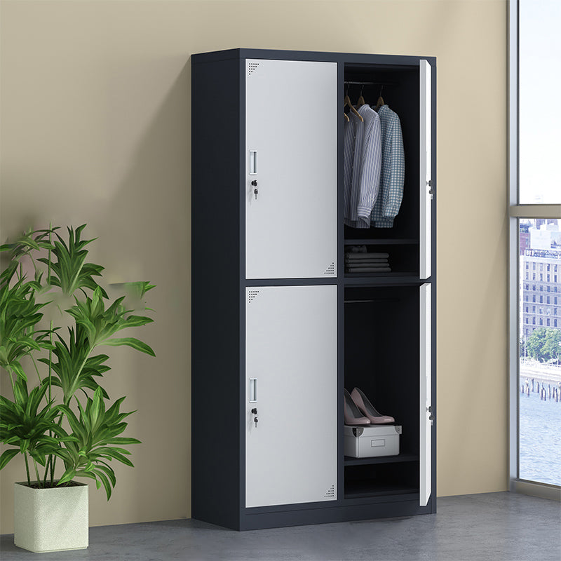 Hinged Contemporary Wardrobe Armoire Metal Wardrobe Cabinet for Home