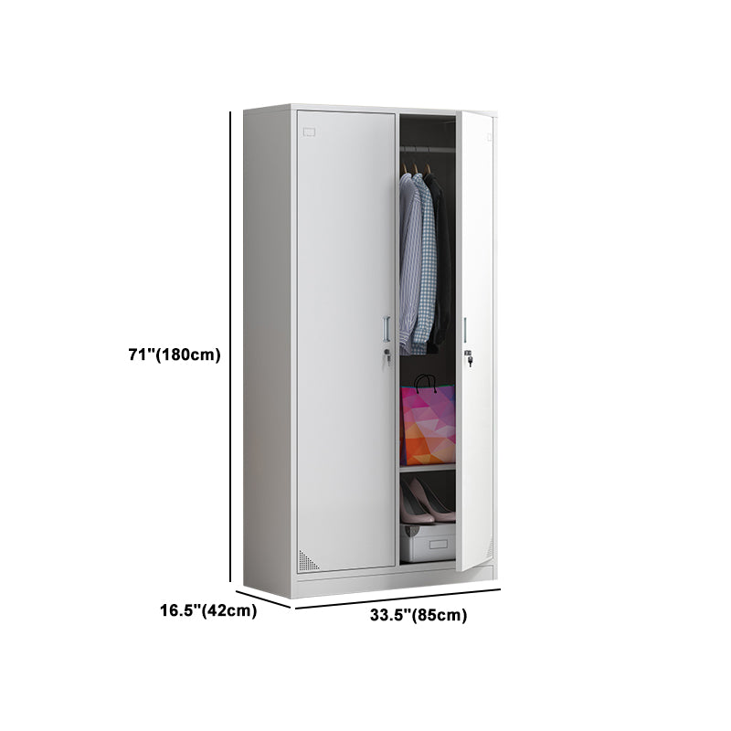 Hinged Contemporary Wardrobe Armoire Metal Wardrobe Cabinet for Home