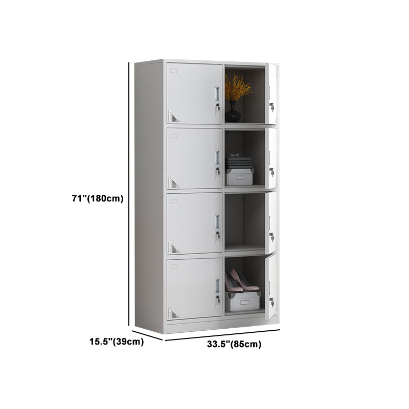 Hinged Contemporary Wardrobe Armoire Metal Wardrobe Cabinet for Home