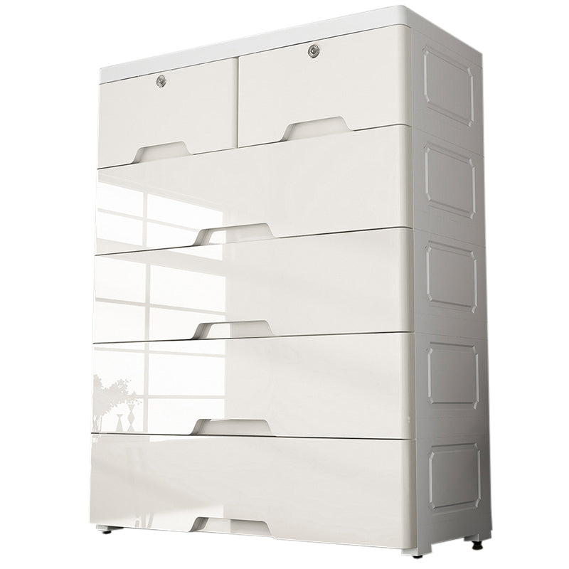 Plastic Storage Cabinet With Drawer Modern Wardrobe Cabinet for Home
