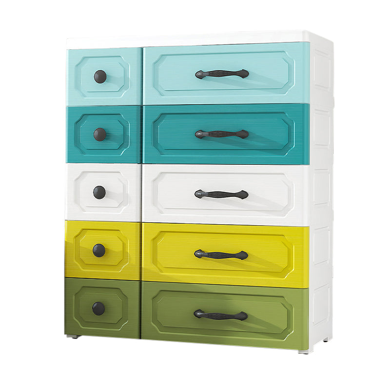 Plastic Storage Cabinet With Drawer Modern Wardrobe Cabinet for Home