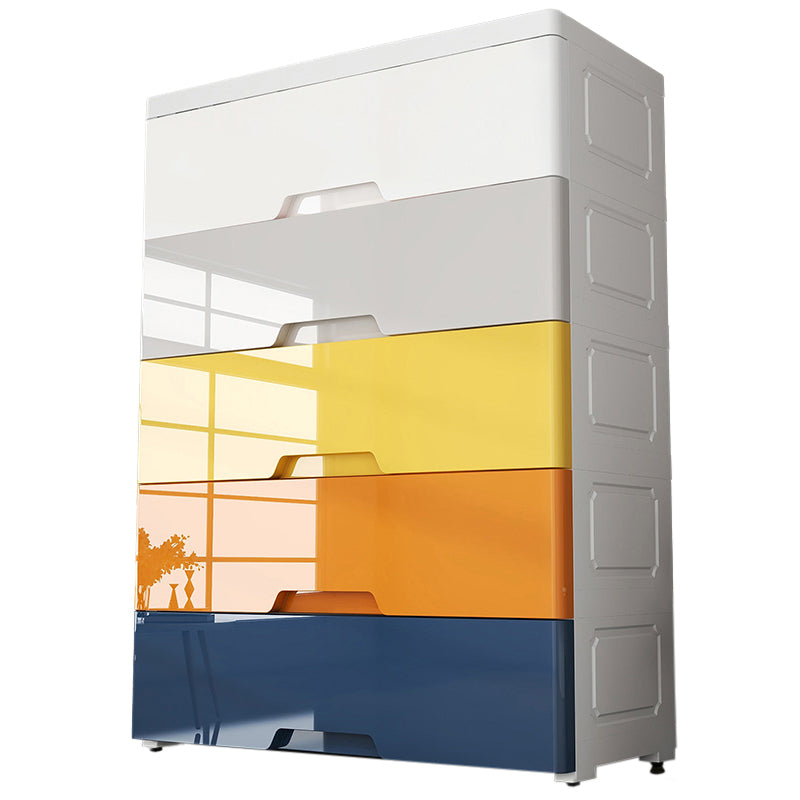 Plastic Storage Cabinet With Drawer Modern Wardrobe Cabinet for Home