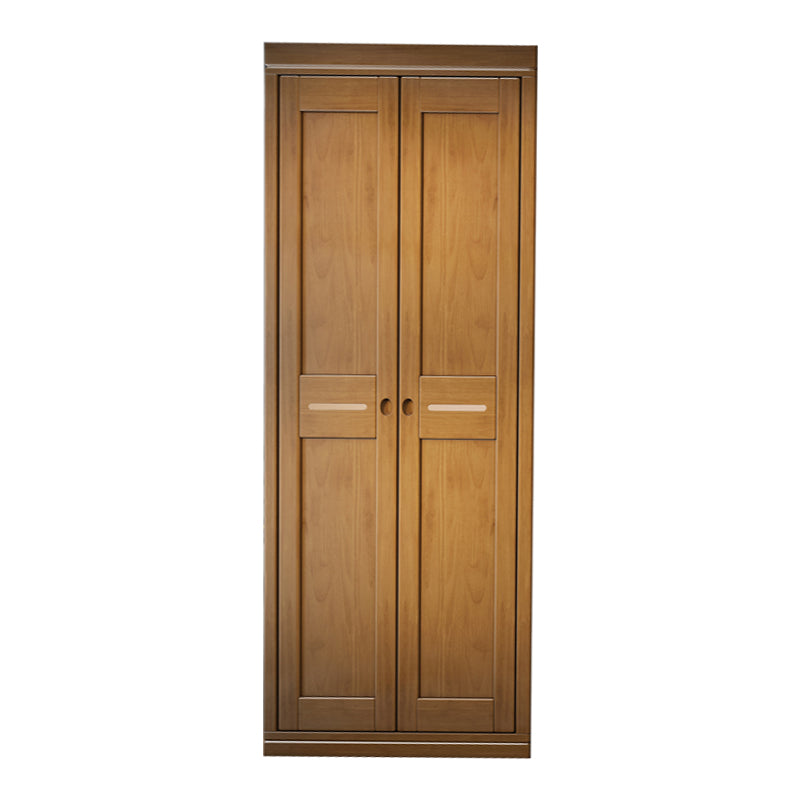 Rubberwood Wardrobe Armoire Traditional Wardrobe Cabinet for Home