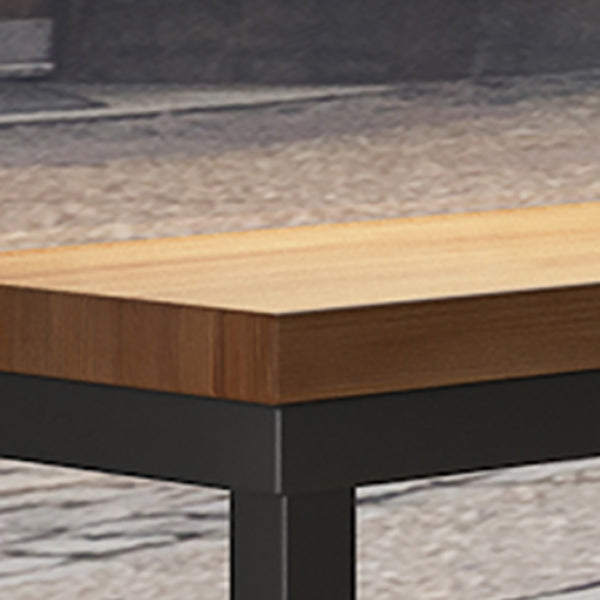 Pine Wood Bar Dining Table Modern Rectangle Bar Table for Milk Tea Shop Cafe