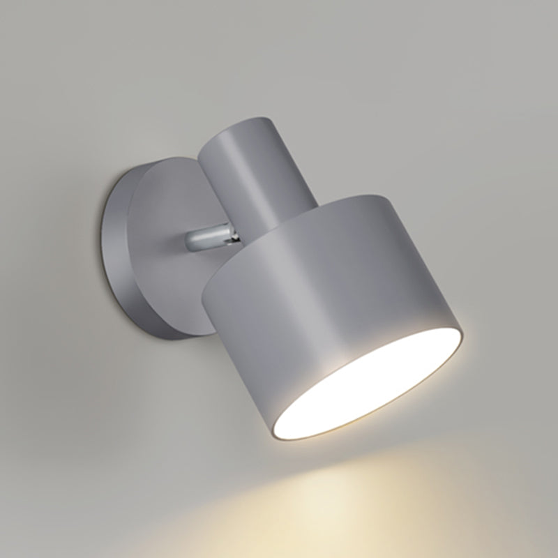 Polished Finish Single Modern Wall Mounted Sconce Metal LED Wall Light