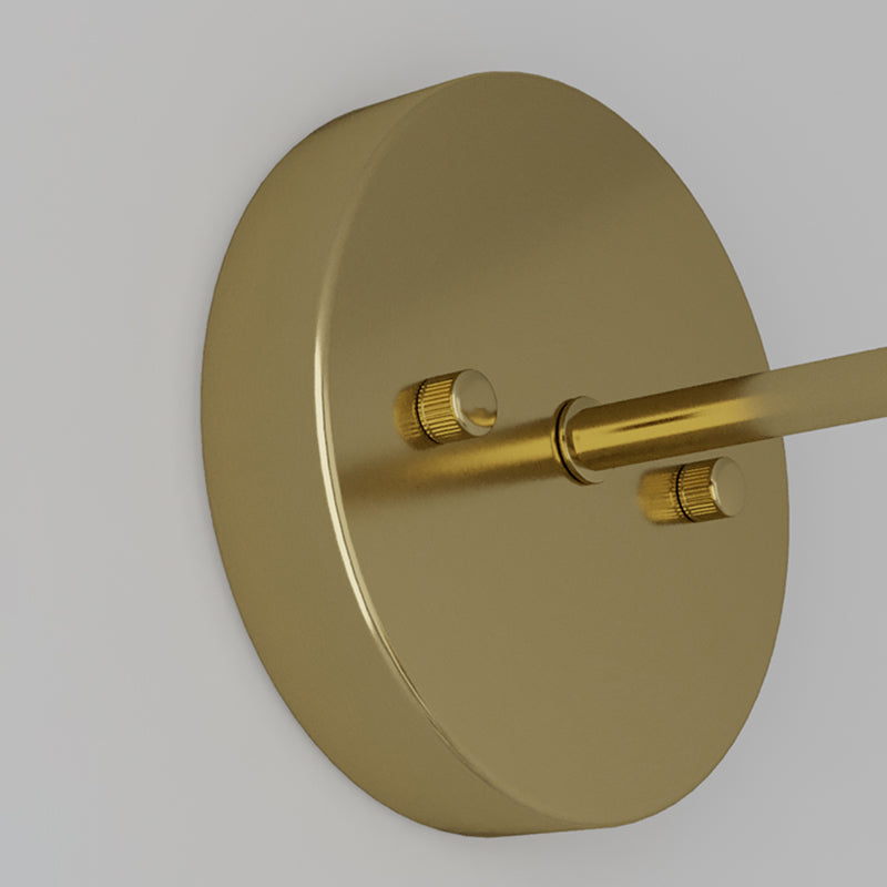 Modern Wall Sconce Ball Shape Metal Wall Light with Glass Shade for Bedroom