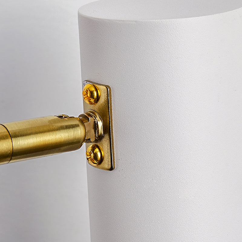 Modern Creative 1-Light Wall Lamp Cylindrical Iron Wall Light for Bedroom