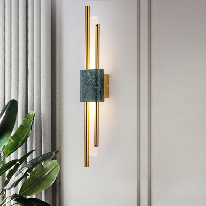 Modern Luxury LED Wall Lamp Iron Cylindrical Wall Sconce with Acrylic Shade