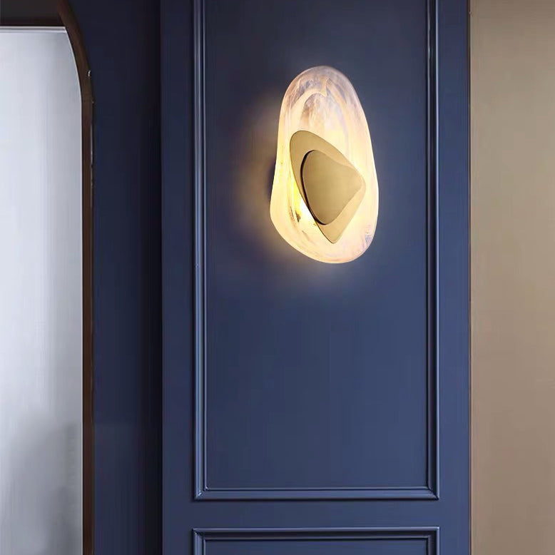 Modern Creative LED Wall Light Geometric Glass Wall Lamp for Interior Spaces