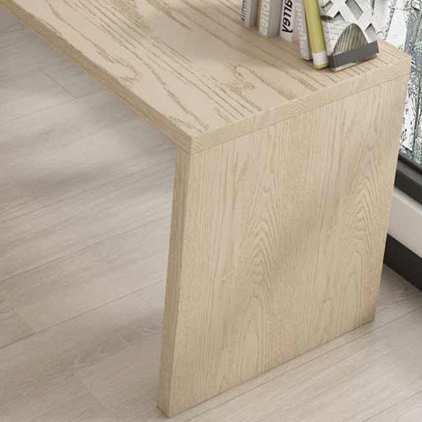 Modern Wooden Office Desk L-Shape Home Writing Desk in Natural