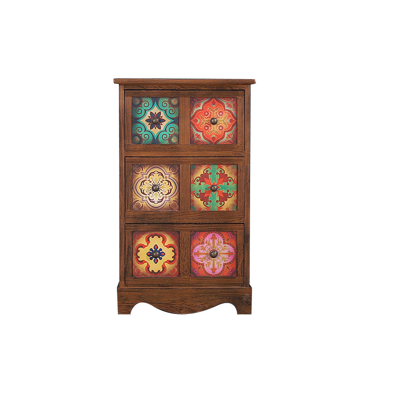 12" D Solid Wood Storage Chest Traditional Lingerie Chest with Drawers