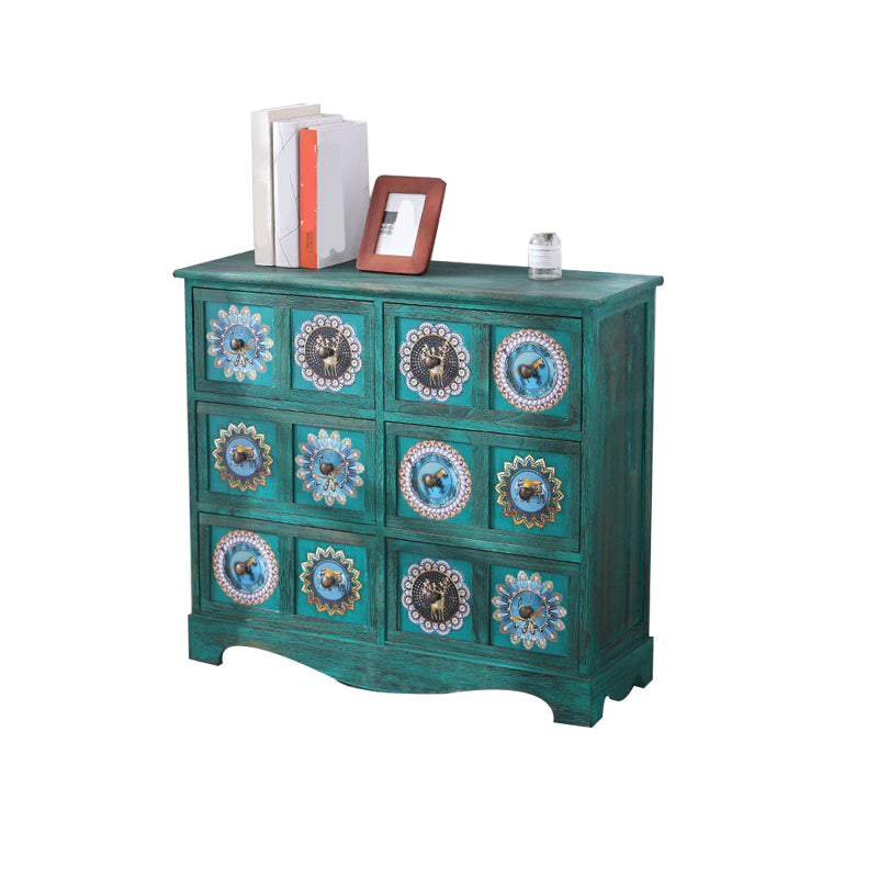 12" D Solid Wood Storage Chest Traditional Lingerie Chest with Drawers