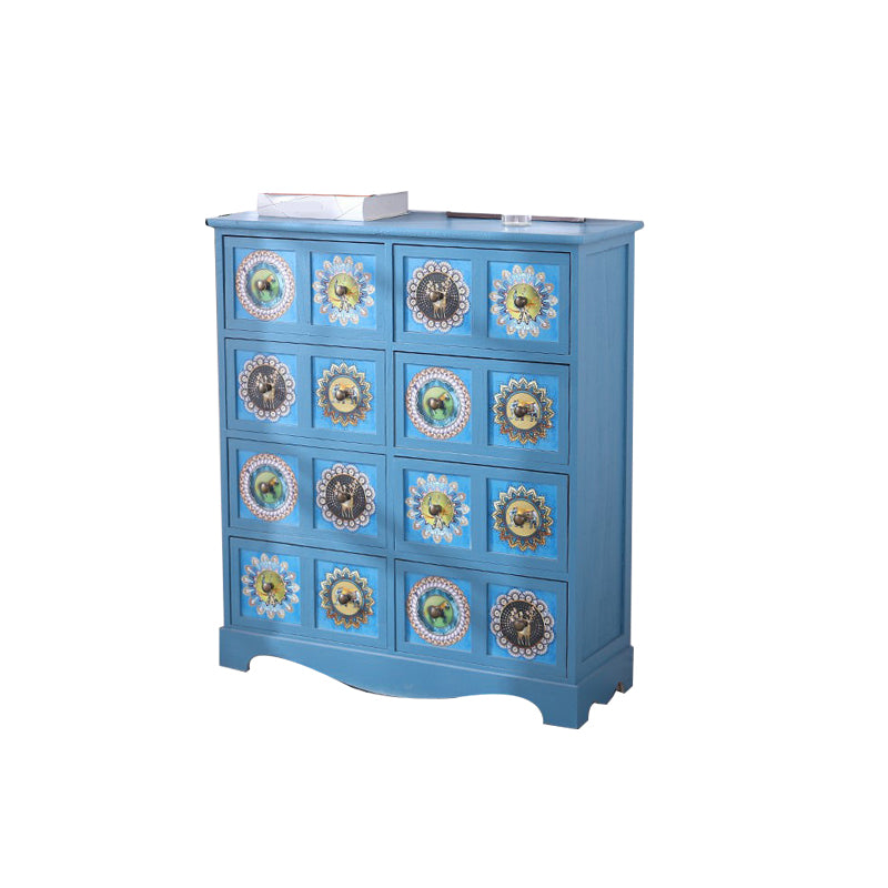 12" D Solid Wood Storage Chest Traditional Lingerie Chest with Drawers