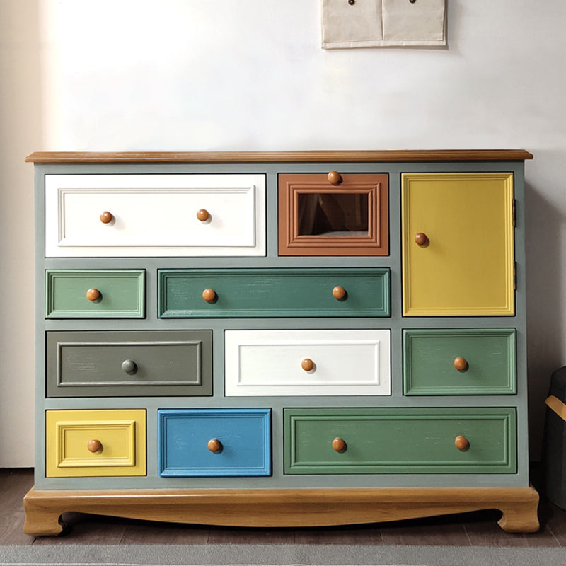 Wooden Storage Chest Vintage Bedroom Storage Chest Dresser with 10 / 12 Drawers