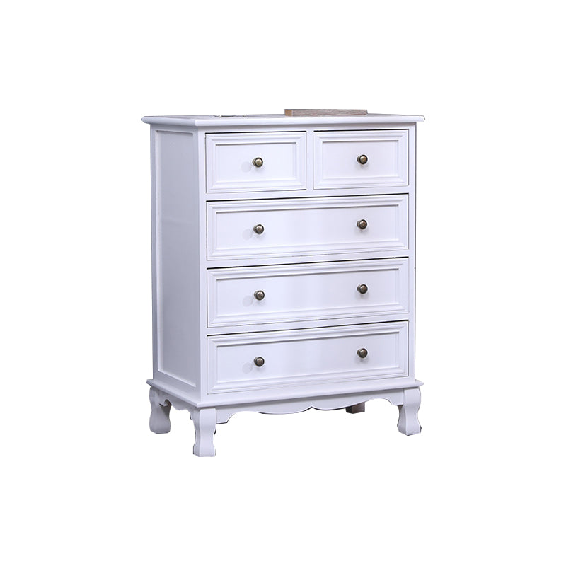 14" D Solid Wood Storage Chest Traditional Vertical Lingerie Chest with Drawers