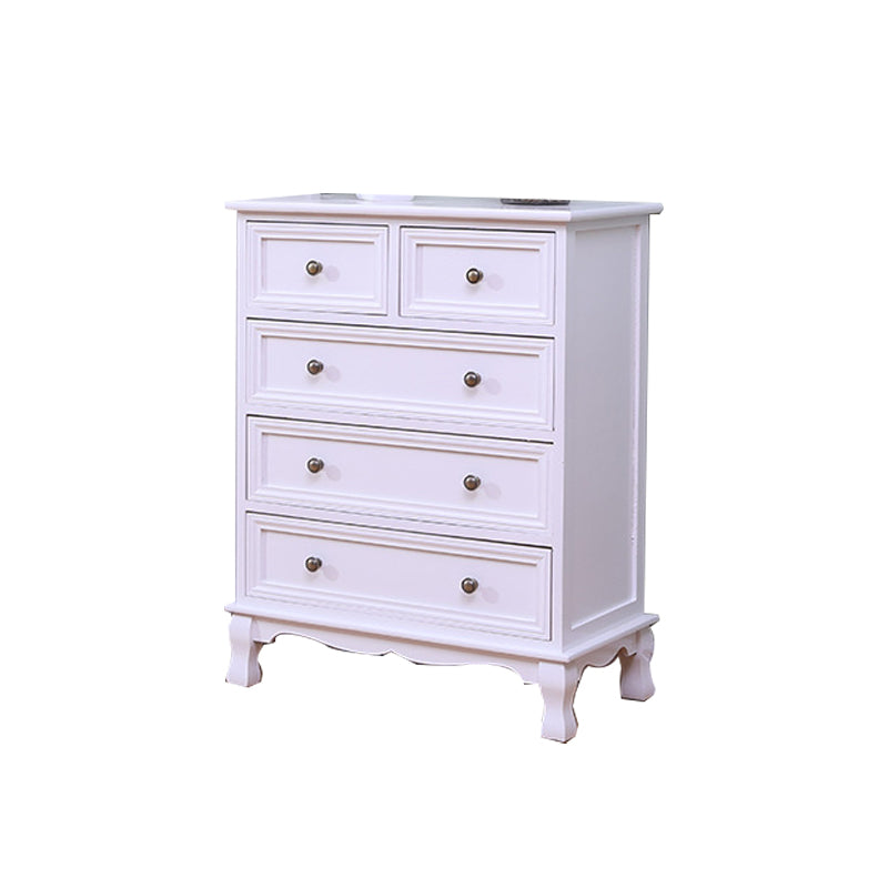 14" D Solid Wood Storage Chest Traditional Vertical Lingerie Chest with Drawers