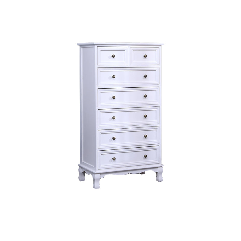 14" D Solid Wood Storage Chest Traditional Vertical Lingerie Chest with Drawers