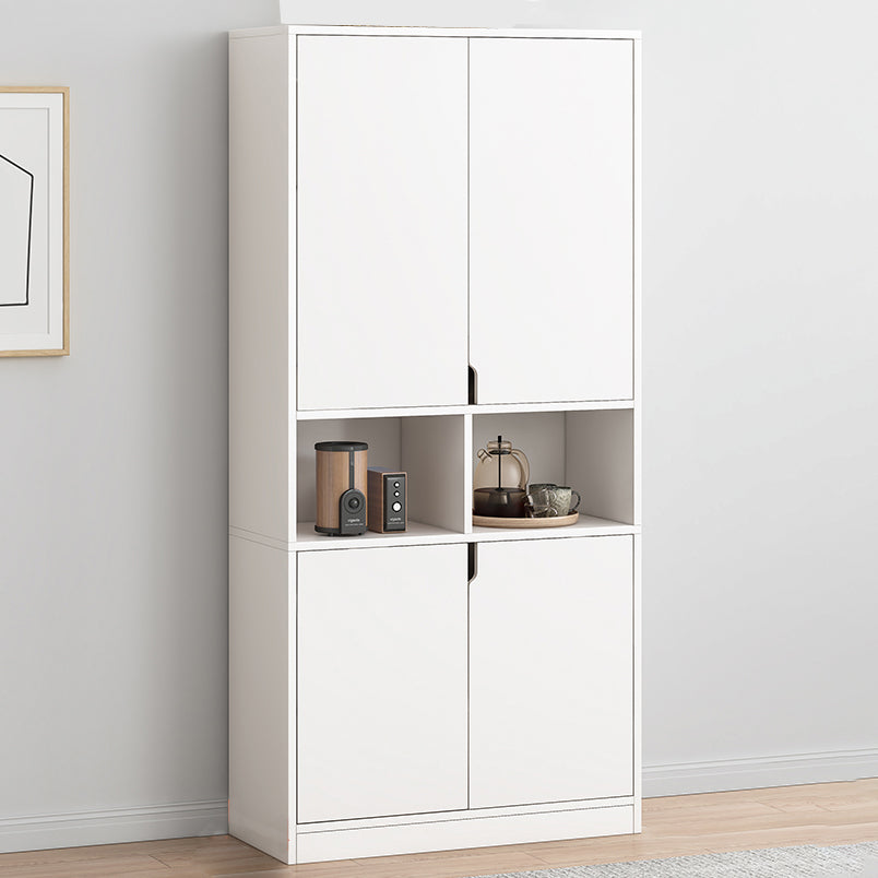 Wooden Standard Bookcase 12" D with Doors Closed Back Vertical Bookshelf