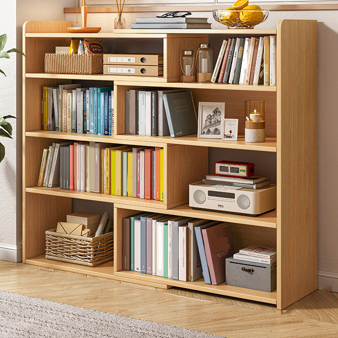 47" H Standard Shelf Bookcase Open Back Modern Engineered Wood Shelf Bookshelf