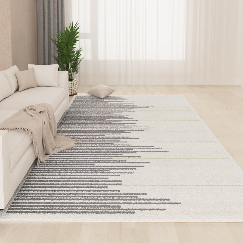 Brown Simple Carpet Polyester Line Carpet Stain Resistant Carpet for Drawing Room