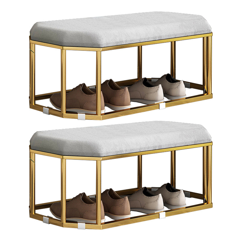 Velvet Specialty Storage Ottomans Standard Plain Glam Style Fade Resistant Ottoman