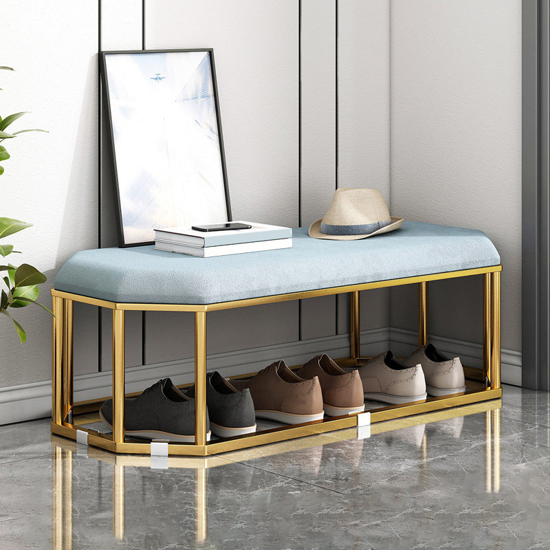 Velvet Specialty Storage Ottomans Standard Plain Glam Style Fade Resistant Ottoman