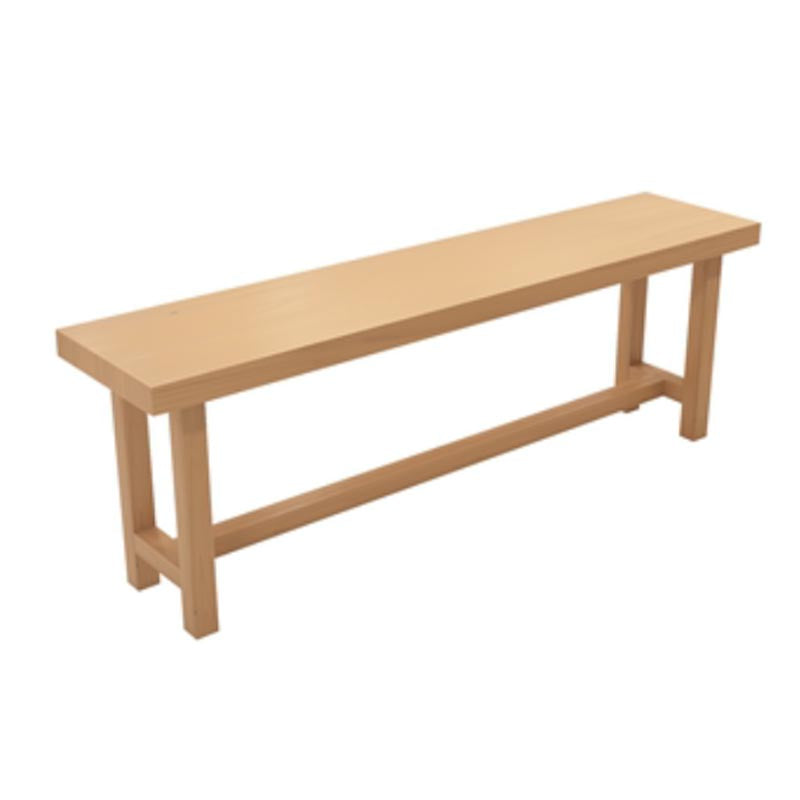 Modern Rectangle Table and Stool Set 1/2/6/11 Pieces Solid Wood Bar Table Set in Natural