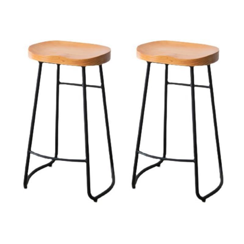 Modern Rectangle Table and Stool Set 1/2/6/11 Pieces Solid Wood Bar Table Set in Natural