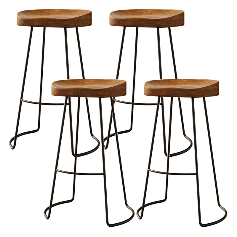 Rectangular Solid Wood Bar Table Set 1/4/7 Pieces Counter Table with High Stools