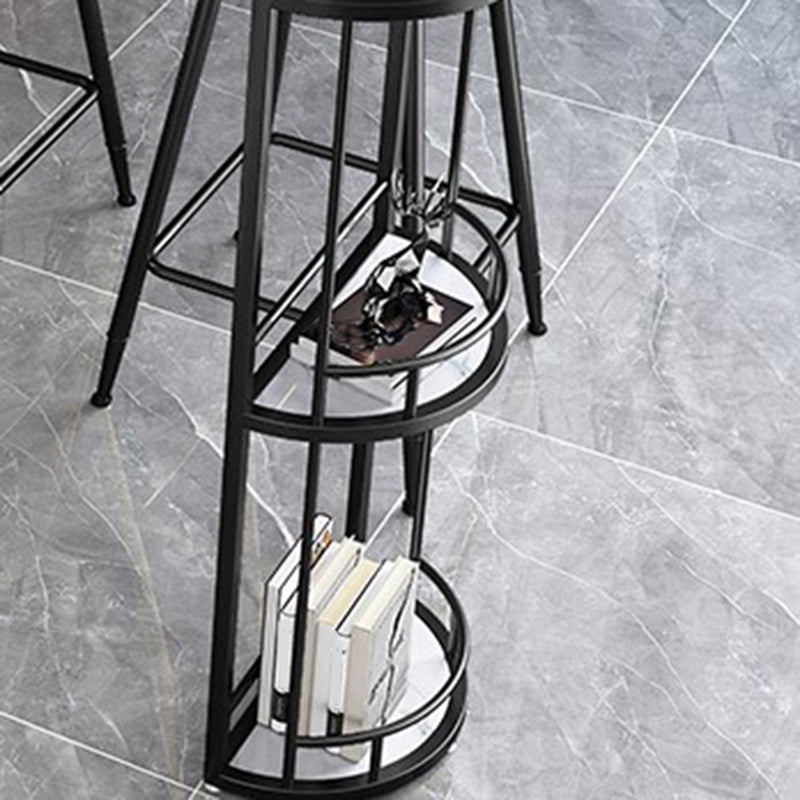 Free Form Bar Set 1/2/3 Pcs Stone and Iron Bar Table with Armless Bar Stools