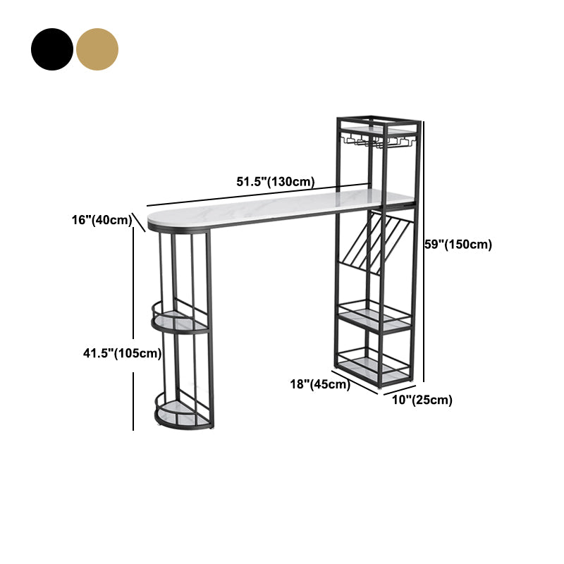 Free Form Bar Set 1/2/3 Pcs Stone and Iron Bar Table with Armless Bar Stools