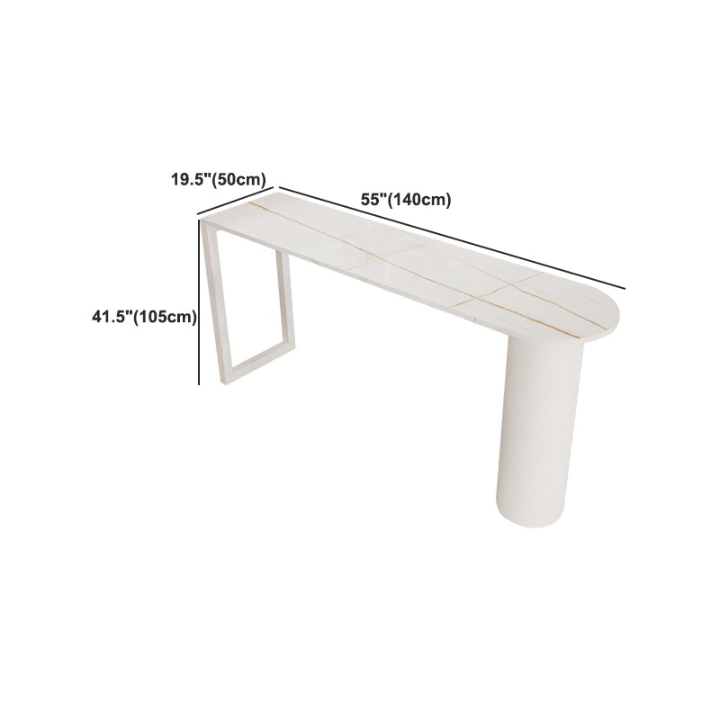 Modern Irregular Shape Bar Table Set 1/2/5 Pieces Sintered Stone Counter Table with Stools