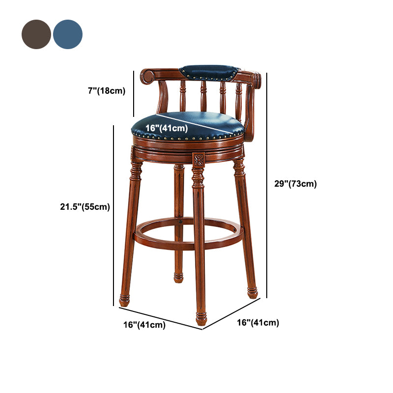 Modern Style Bar Table 1/3 Pieces Brown Colour Solid Wood Counter Table