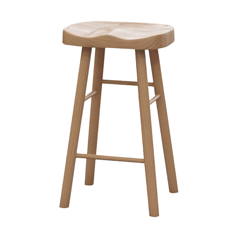 Luxurious Rectangle Solid Wood Bar Table Set 1/3 Pieces Counter Table with Backless Stools