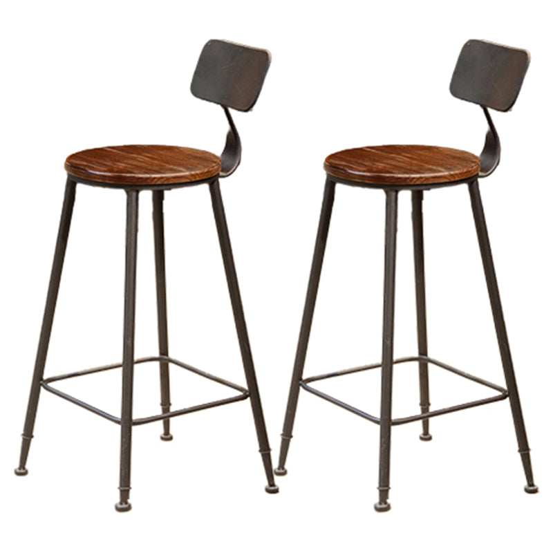 Industrial Rectangle Bar Stool and Table Set 1/2/7 Pieces Indoor Wood Pub Dining Set