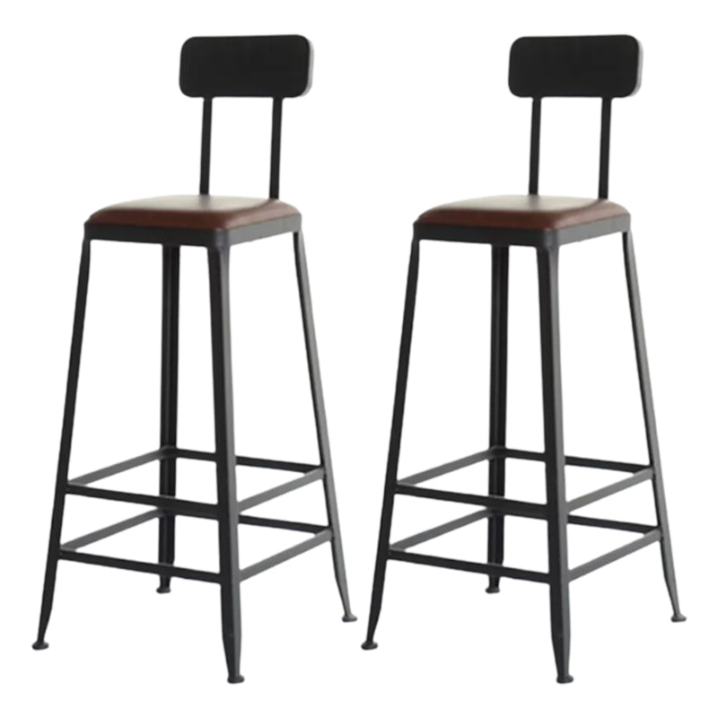 Industrial Rectangle Bar Stool and Table Set 1/2/7 Pieces Indoor Wood Pub Dining Set